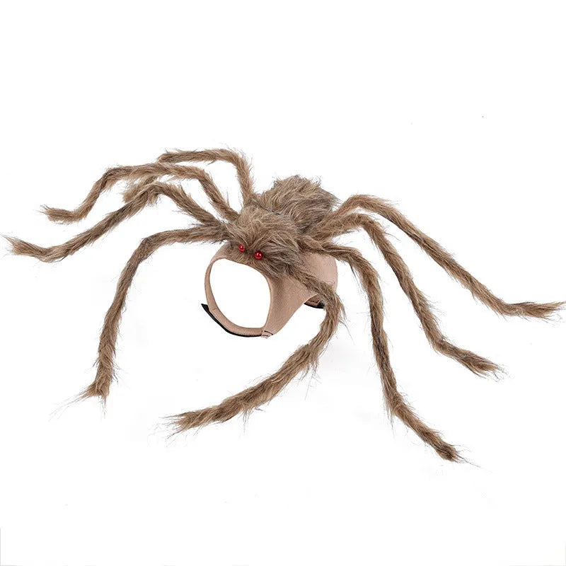 Big spider Halloween costume for pets in polyester fabric with multiple colour options
