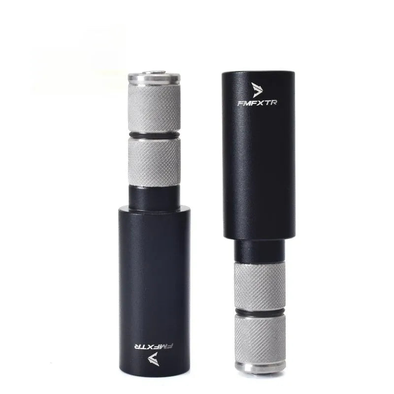 Aluminium alloy bicycle handlebar extension rods showing 15-20mm adjustment range