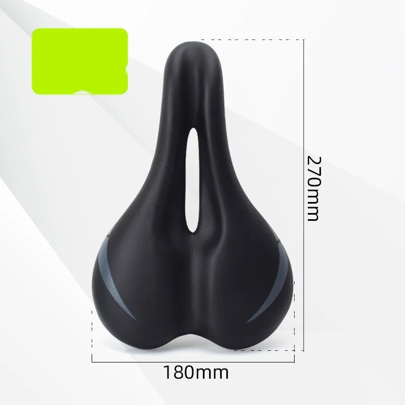 Bicycle seat cushion measuring 270mm by 180mm in 3147 hollow cushion colour with double rail mounting