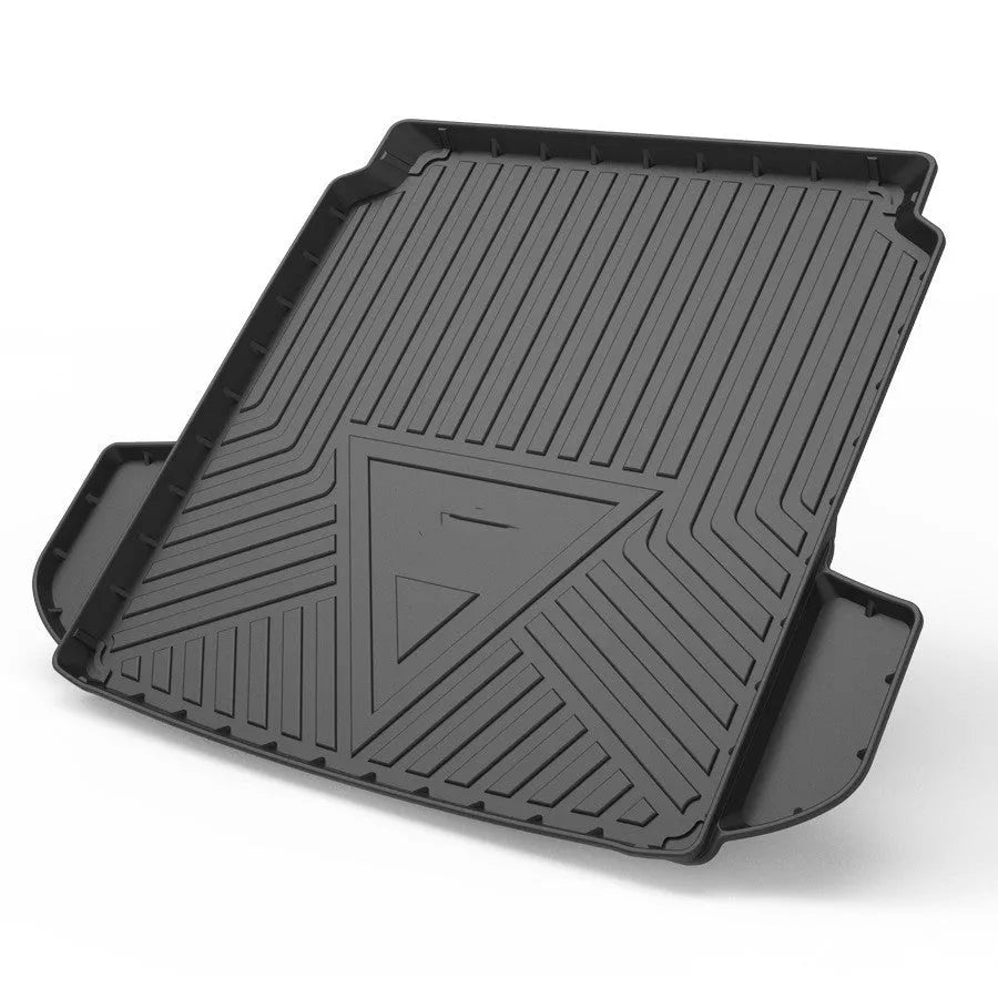 Black carbon fibre pattern TPE boot liner designed for Special car models