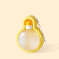 Portable dog travel water bottle with built-in drinking bowl in green colour