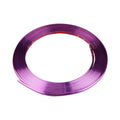 Galvanized purple PVC wheel trim roll for car decoration and protection, 8 metre length