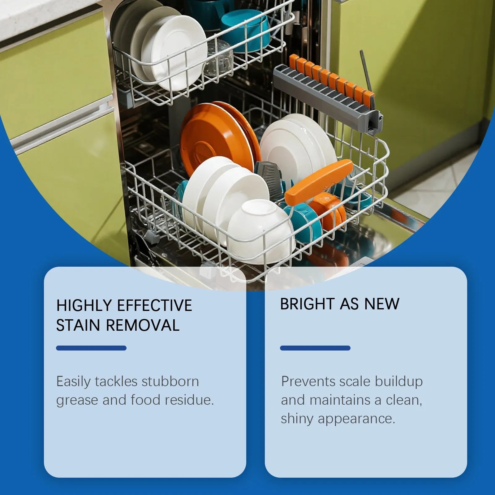 237mL bottle of dishwasher cleaning aid liquid detergent for removing oil and food stains from kitchenware