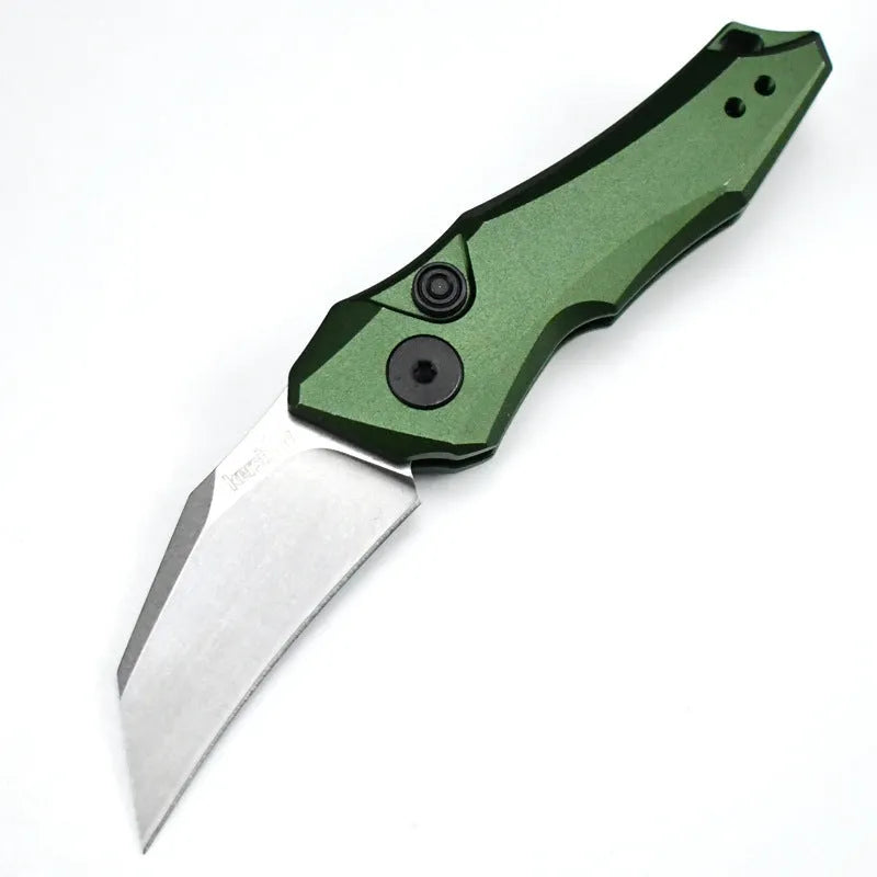 Metal folding pocket knife showing black, grey, and green colour options with 150mm total length