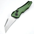 Metal folding pocket knife showing black, grey, and green colour options with 150mm total length