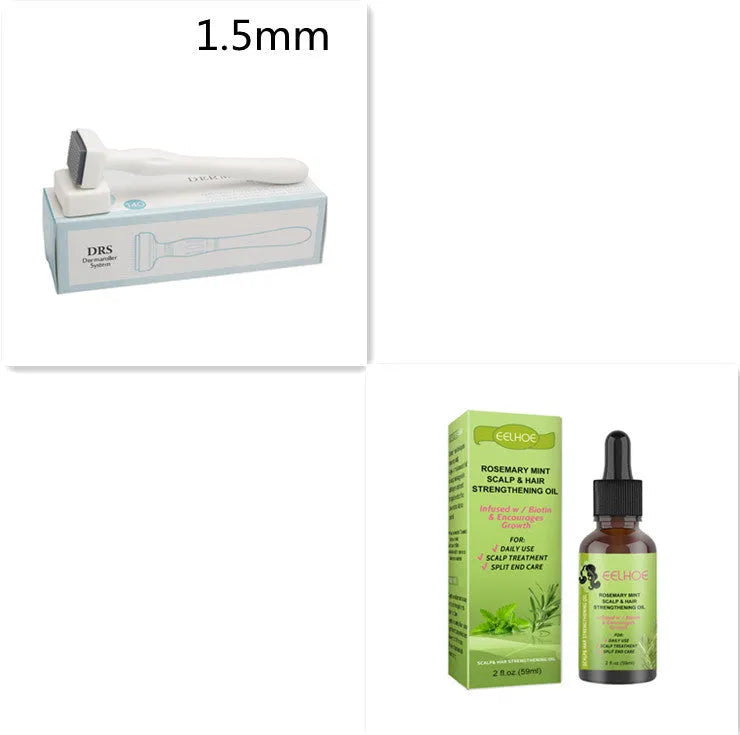 59ml bottle of rosemary mint hair growth fluid for scalp massage treatment.