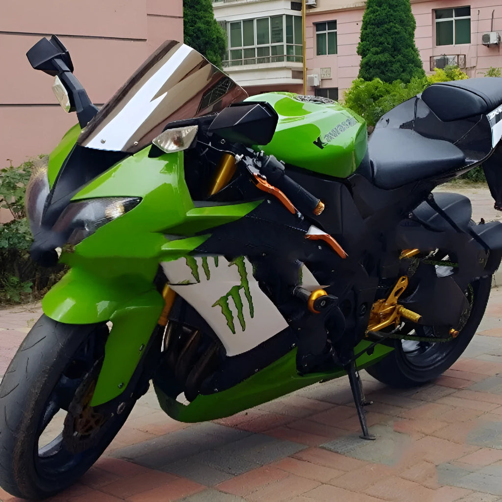Kawasaki motorcycle replacement windscreen in transparent blue and brown for ZX-6R and ZX-10R models