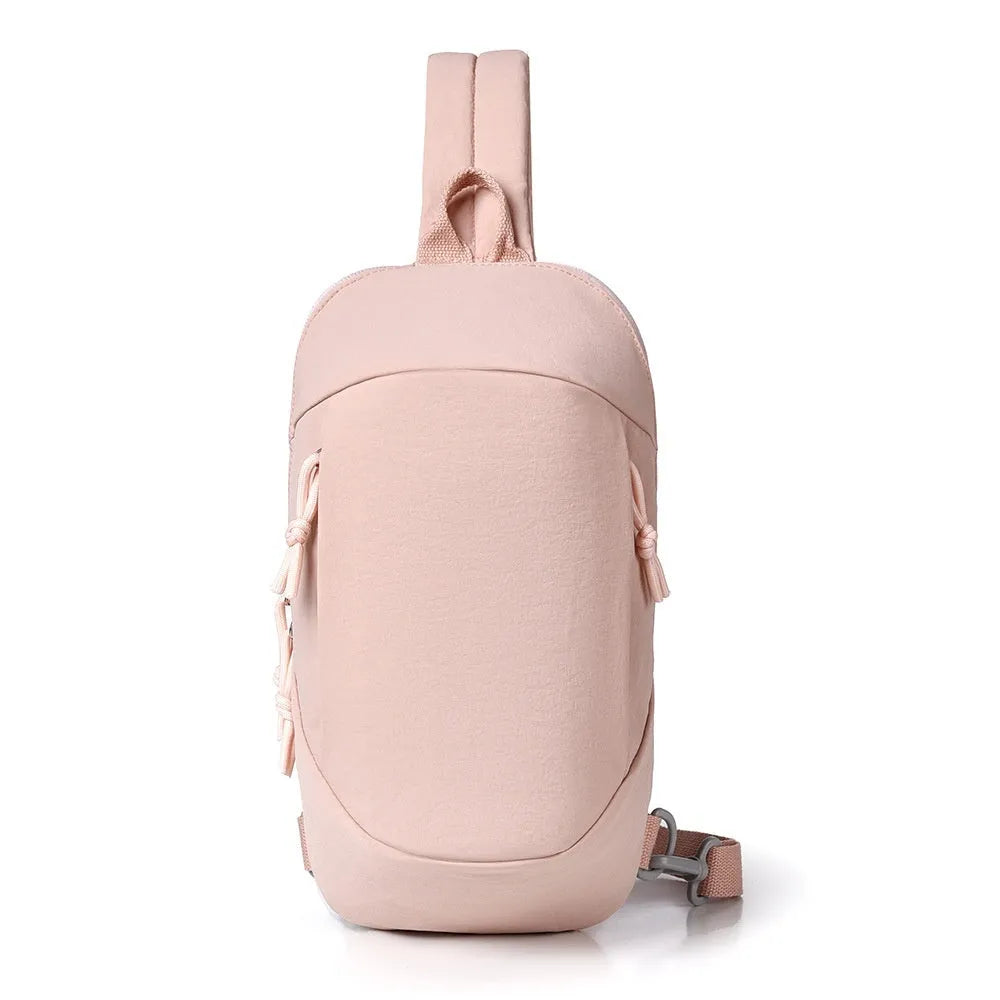 Outdoor crossbody bag in nylon with adjustable strap and mobile phone compartment