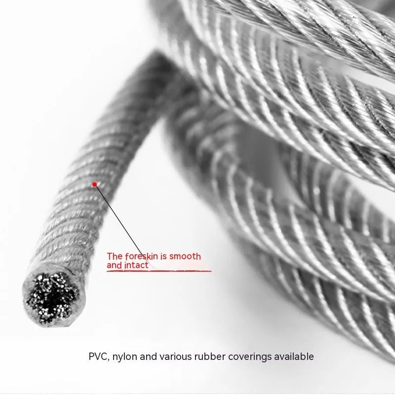 Coiled 304 stainless steel invisible anti-theft wire net with 7x19 double twist structure for balcony safety