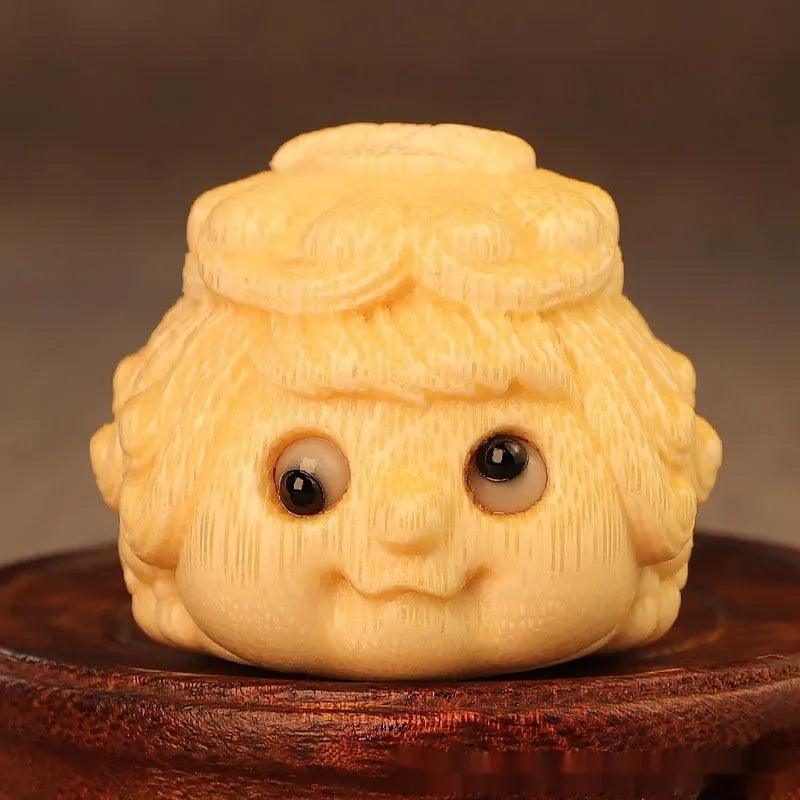 Golden toad princess bamboo ornament for Children's Day decoration