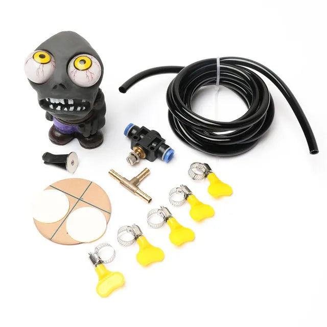 Car turbo boost eye doll kit with pressure valve and copper tube for turbo car interior decoration