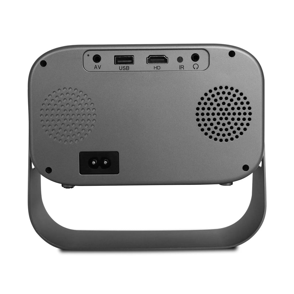 Black portable HD smart projector with Android system and remote control