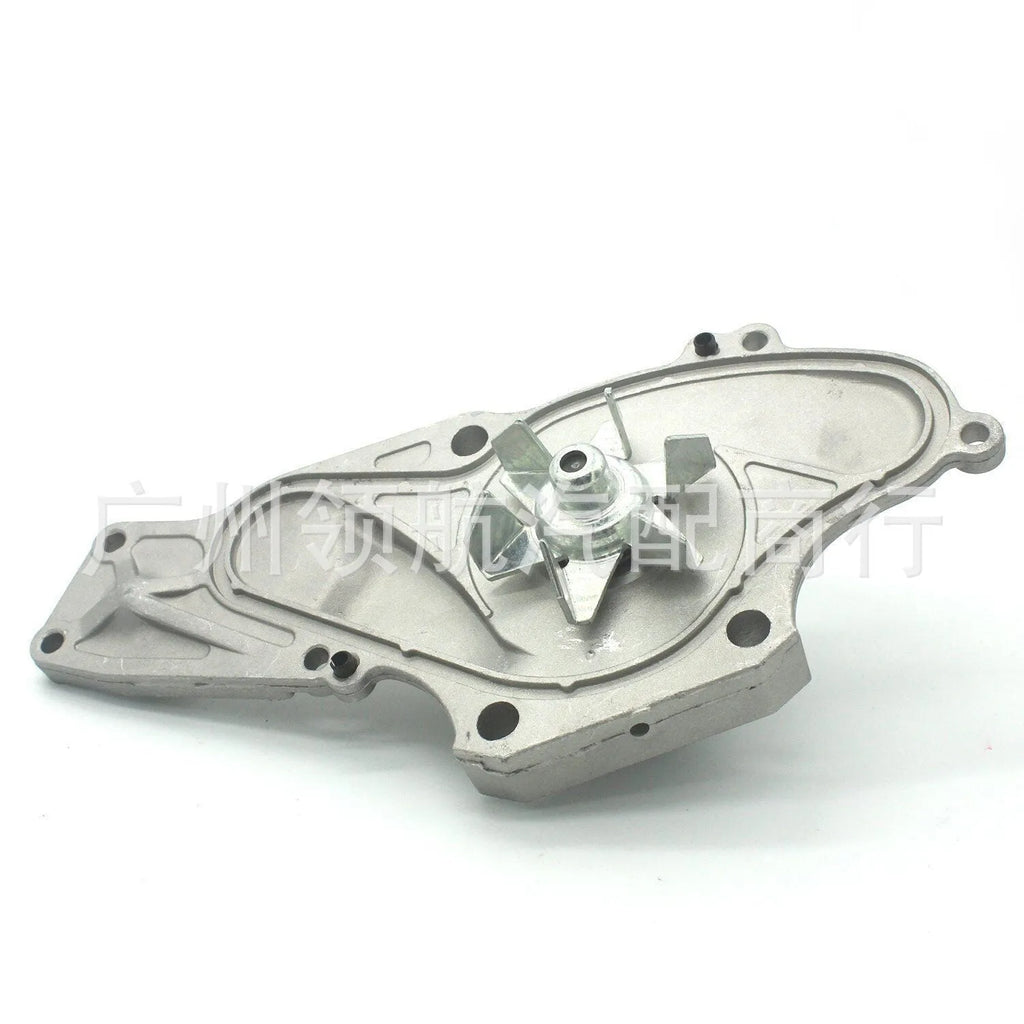 Metal belt and water pump assembly for automotive cooling systems measuring 28x18x16 cm