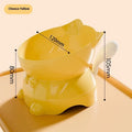 Stainless steel oblique anti-fall cat bowl in black, blue, pink or yellow colours