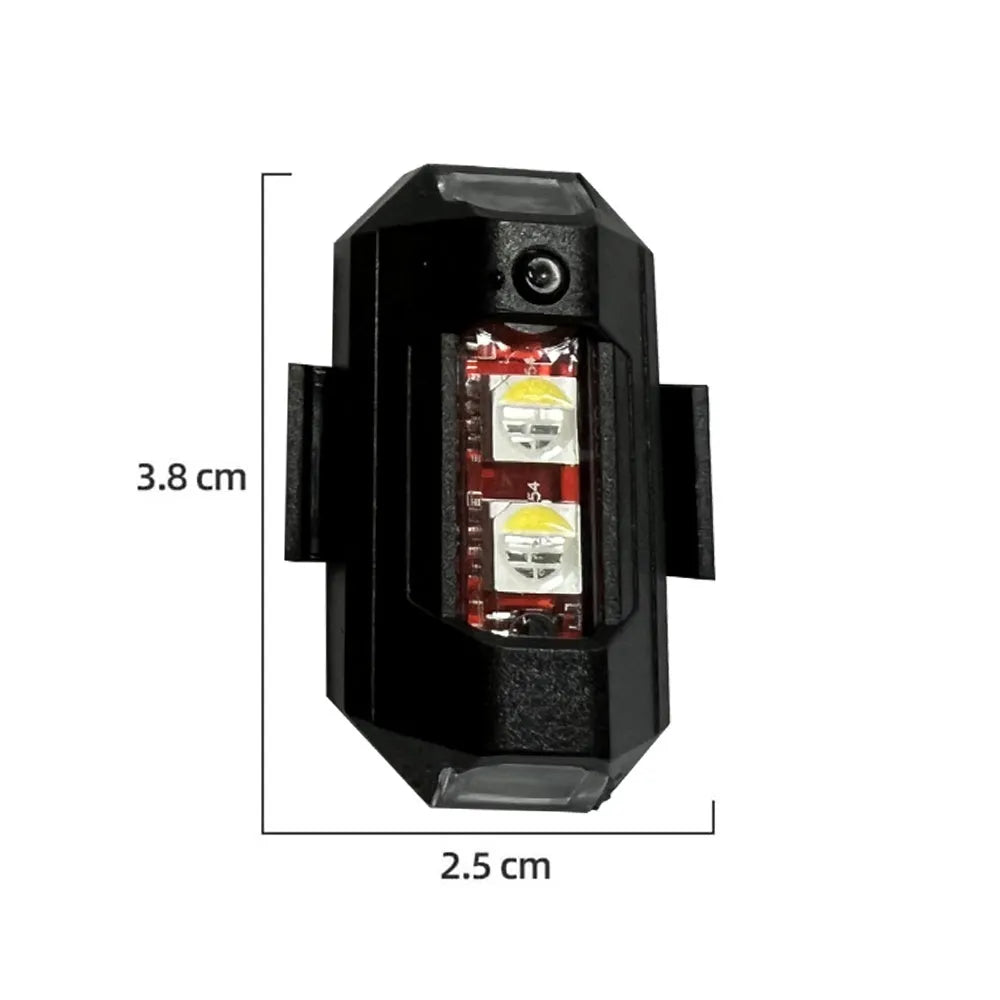 Drone signal light with 7-colour LED indicators and strobe function for enhanced flight visibility