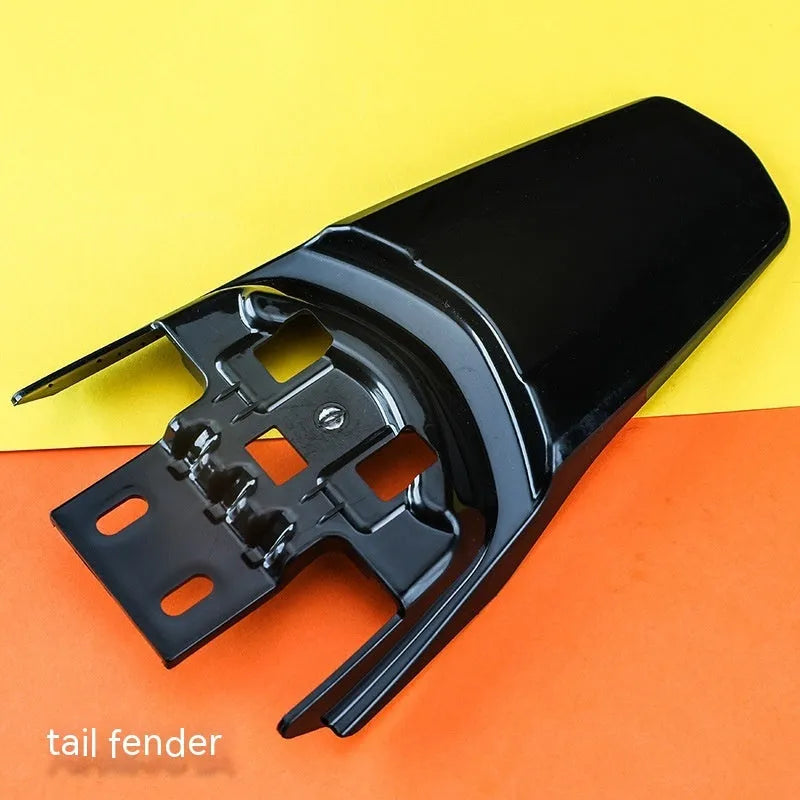 Carbon fibre tail mudguard for light bee electric off-road bicycle with lengthened rear fender design