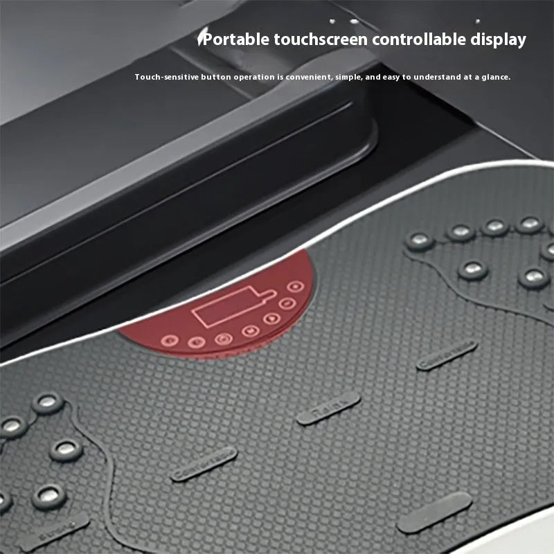 Black or pink fitness power plate with remote control and Bluetooth connectivity