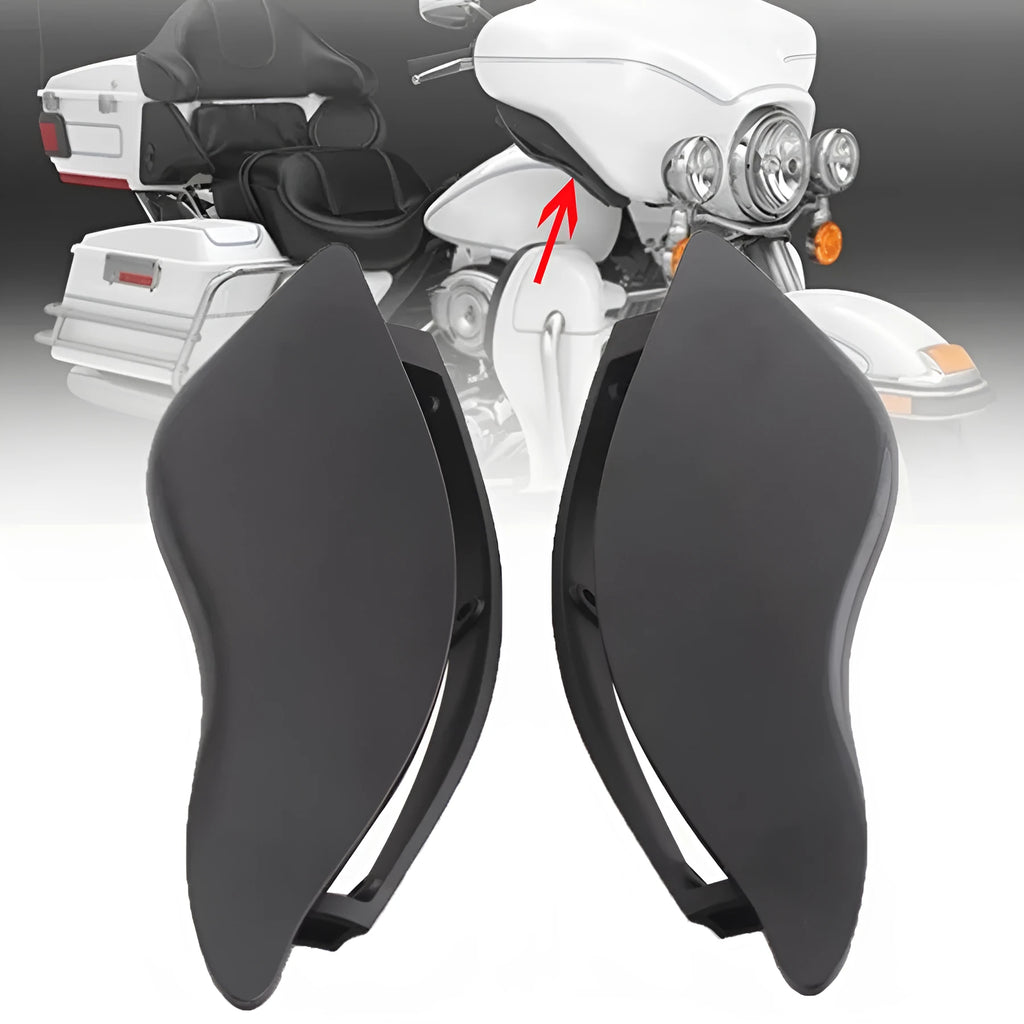 Harley-Davidson three-wheel motorcycle windshield side wings in ABS plastic