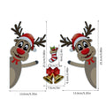 Christmas elk bell cartoon design magnetic reflective bumper stickers for vehicle decoration