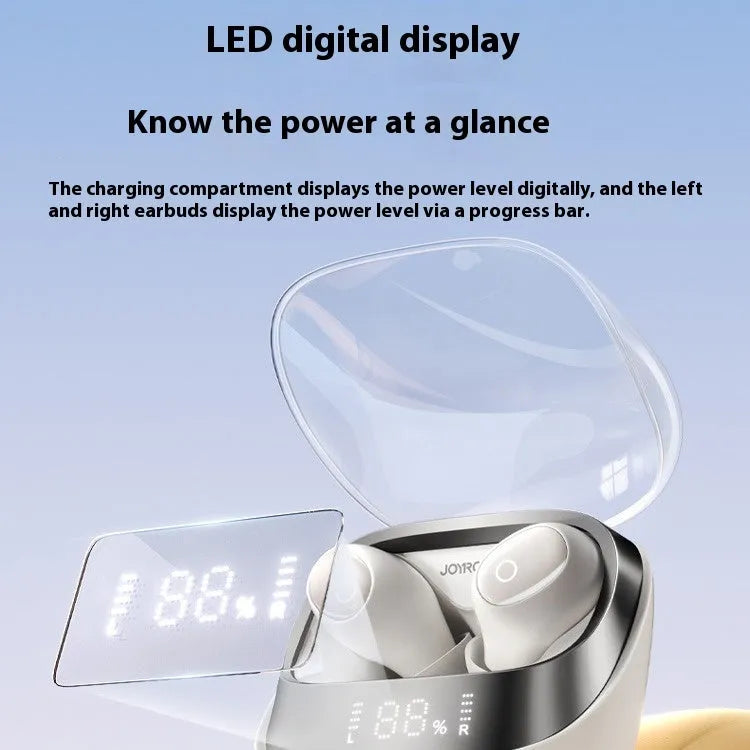 Wireless in-ear Bluetooth headphones with charging case in dawn white or starry sky black colour