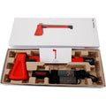 Red plastic home fitness axe muscle trainer equipment for resistance training
