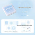 Square 70mm gradient colour multifunctional notepad with sticky notes, parchment paper, and stickers
