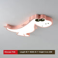 Cartoon dinosaur ceiling light with PVC shade in green colour, 48cm diameter