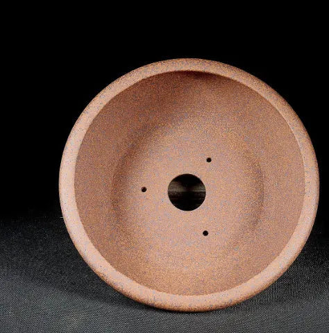 Handmade ceramic flower pot with purple sand craft, classical style, 22cm outer diameter