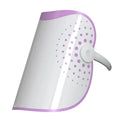 White and purple photon IPL beauty mask device for facial colour light therapy at home.