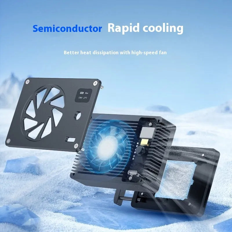 Black aluminium alloy computer radiator fan with smart cooling technology measuring 89mm