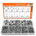 304 stainless steel spring lock washer combination box containing 900 pieces with size range 2-12mm