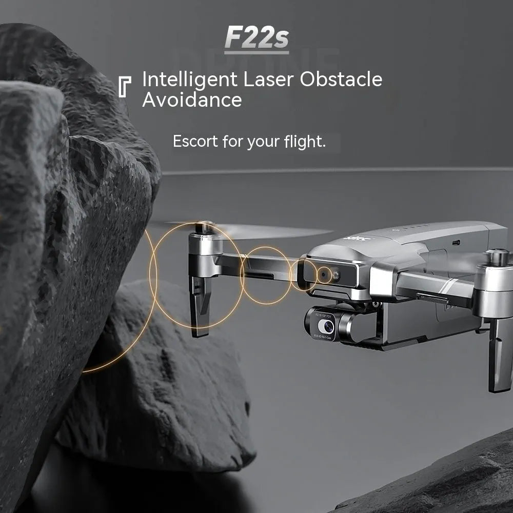 F22S obstacle avoidance drone unfolded with HD camera and GPS positioning