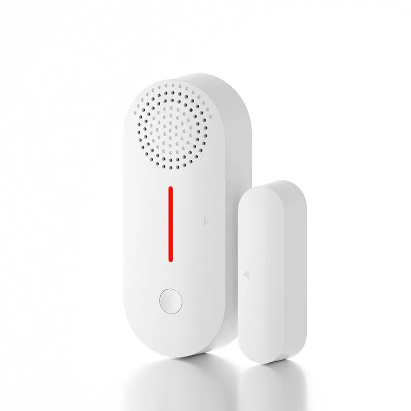 WiFi door magnetic sensor alarm unit with magnetic contact components for smart home security