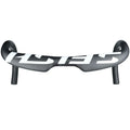 Carbon fibre road bicycle drop handlebar with internal cable routing in black, white, or matte white finish.
