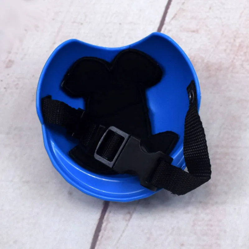 Plastic dog motorcycle helmet in solid colours with Japanese South Korean style design