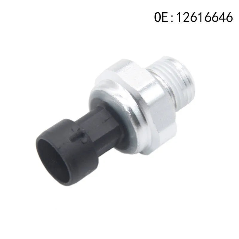 Silver metal fuel pressure sensor for GM vehicles with part numbers 12616646, 12677836, D1846A