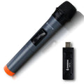 Black dynamic microphone V12 with heart pattern for computer and stage audio applications
