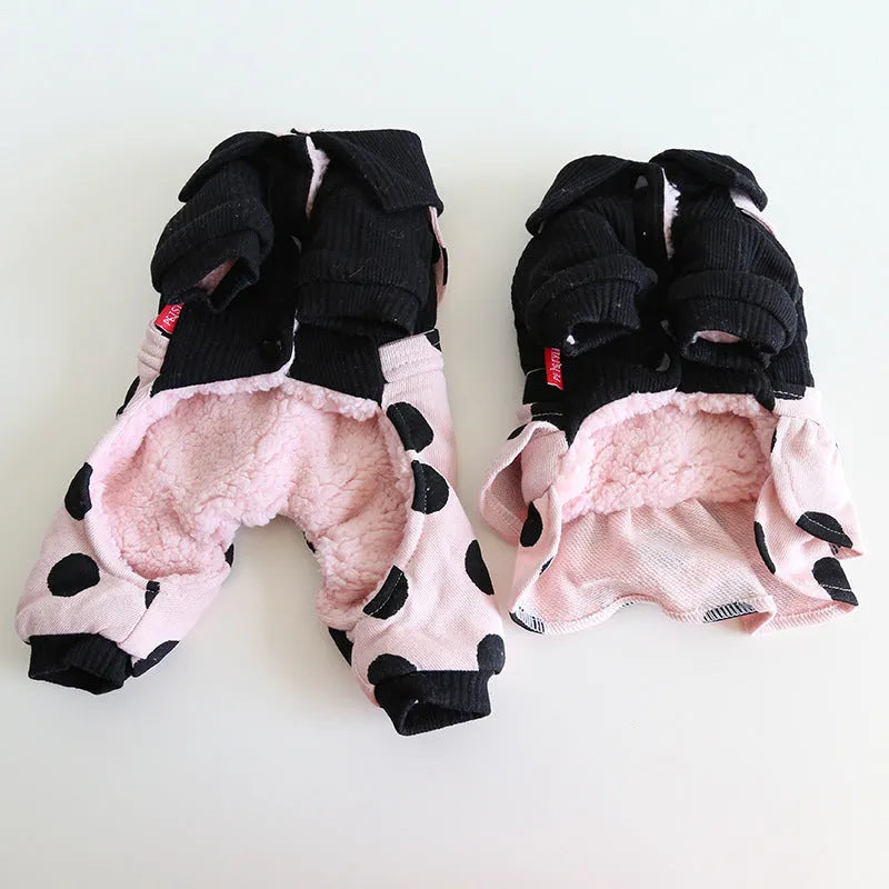 Casual couple lapel shoulder strap dog clothes in cloth available in sizes XS to XL
