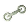 Blue TPR dog chew toy ring board for teething puppies measuring 16cm