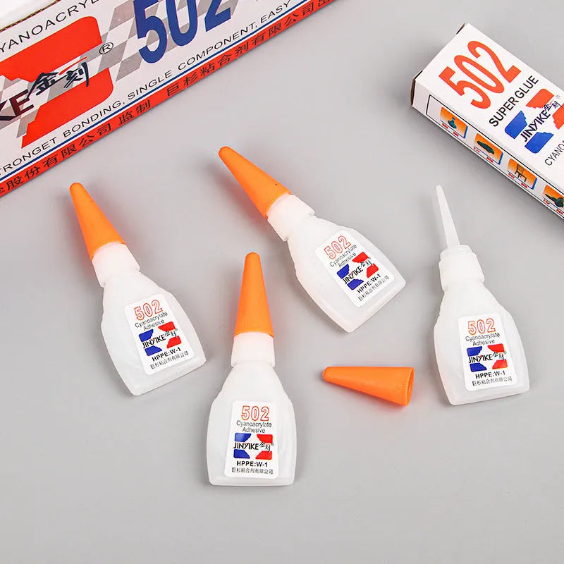 Shoe repair adhesive tube in 3g and 8g sizes for fixing leather, rubber and synthetic footwear