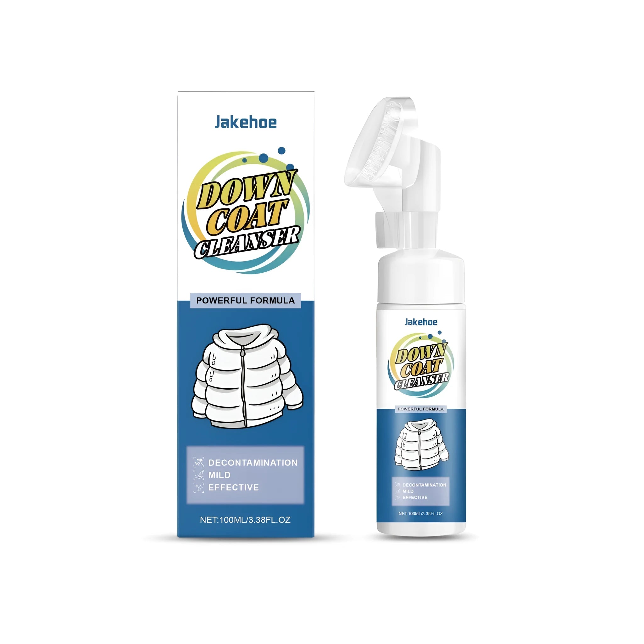100ml bottle of down coat cleanser liquid for washing insulated jackets and parkas.