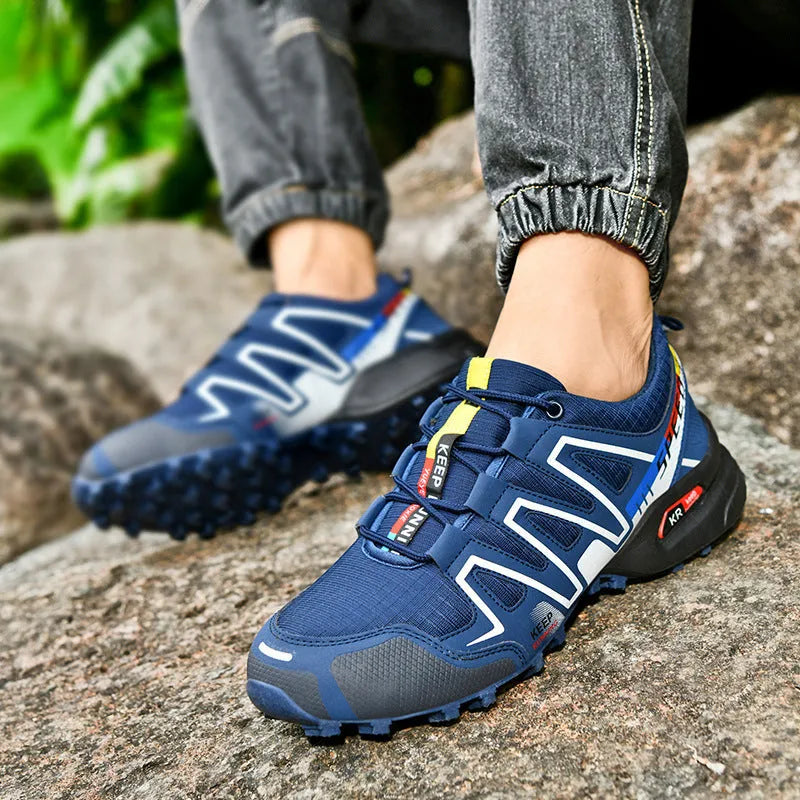 Men's plus size low-top casual shoes in synthetic leather with non-slip rubber sole