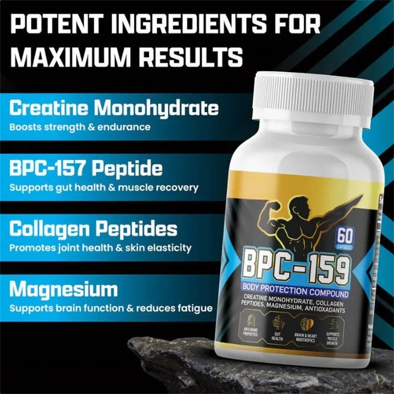 One bottle of body energy support supplement capsules for daily use