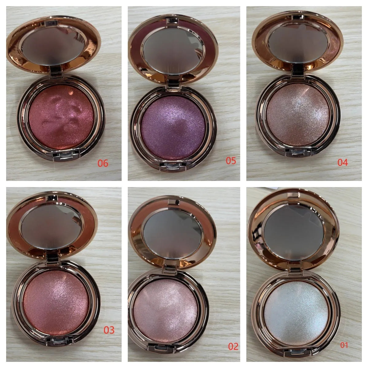 C-F019 Shining High Gloss nail polish bottles showing high-gloss finish in various colours