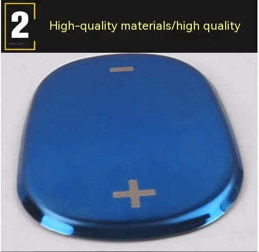 Stainless steel gear shift knob cover for car console, 88mm diameter in three colour options