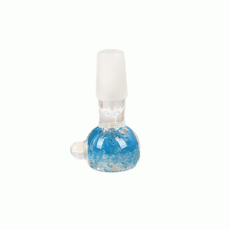 Geometric glass cigarette holder trumpet pipe 7cm in red, green, blue and yellow transparent coloured glass