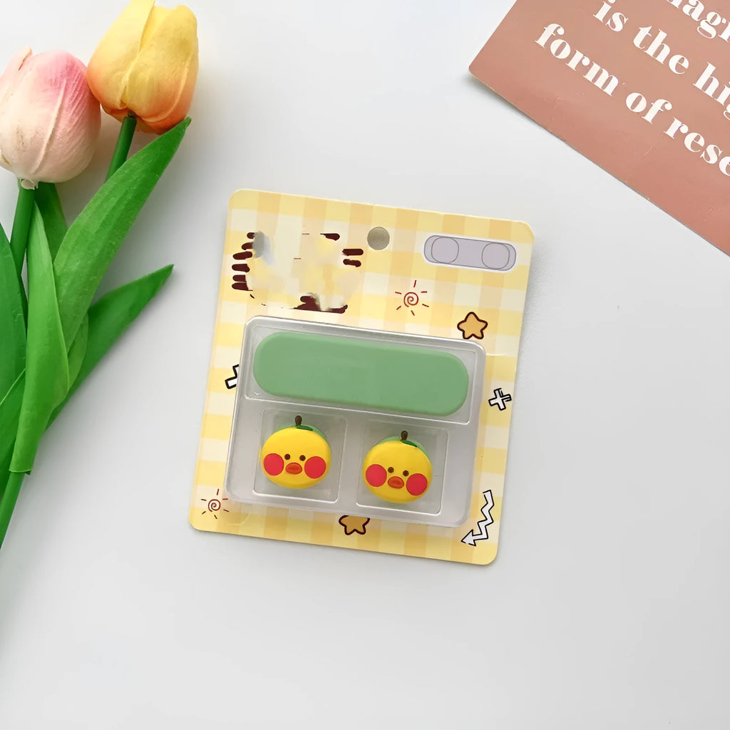 Colourful cartoon plastic cable fixer for desktop magnetic hubs with USB cable organisation