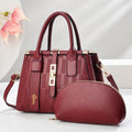 Round PU crossbody shoulder bag in light khaki colour showing dimensions and suitcase shape