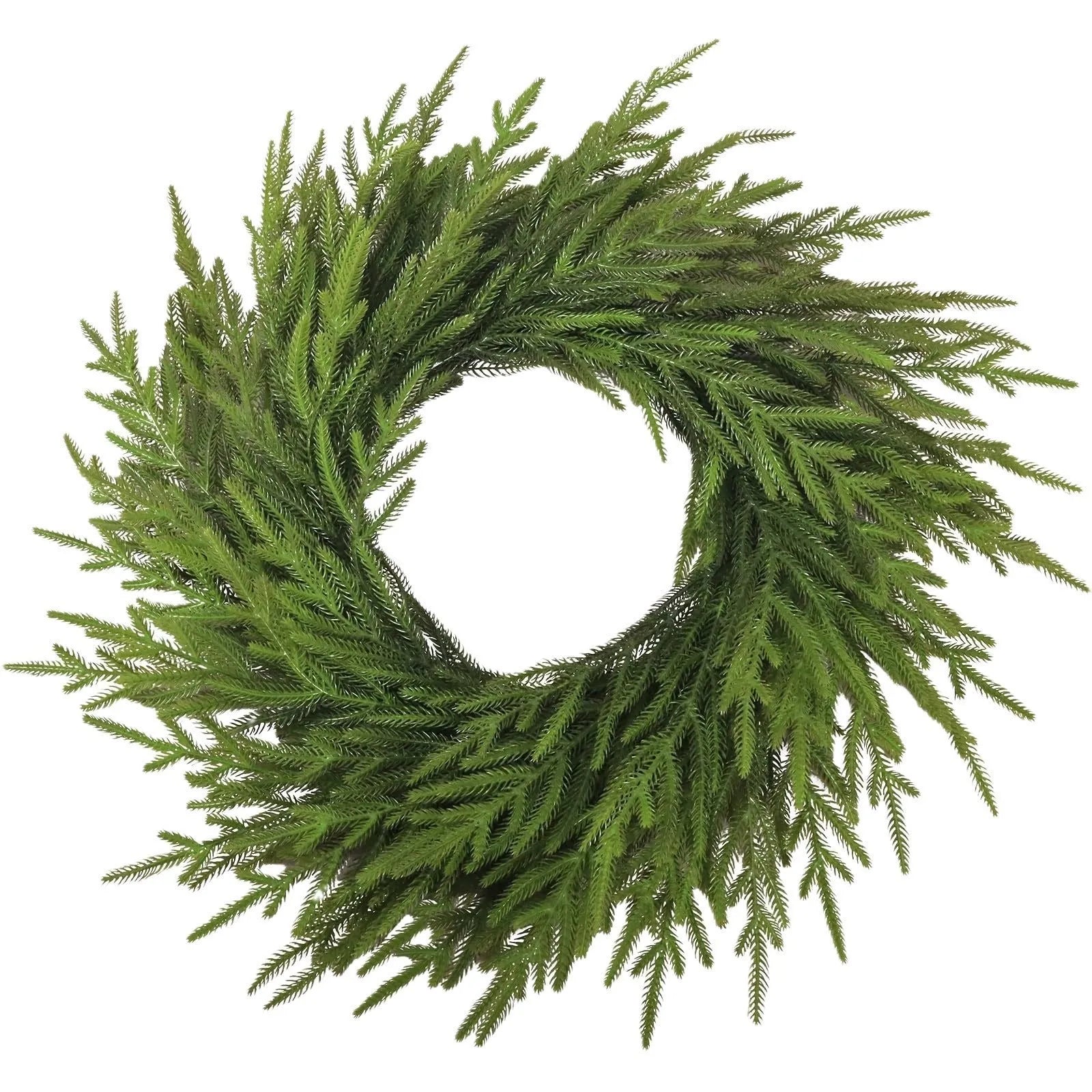 PE artificial front door garland with American country style design in 60cm length with varying leaf density options