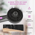 USB-powered anti-leak hair brush head massager with comb teeth in grey colour